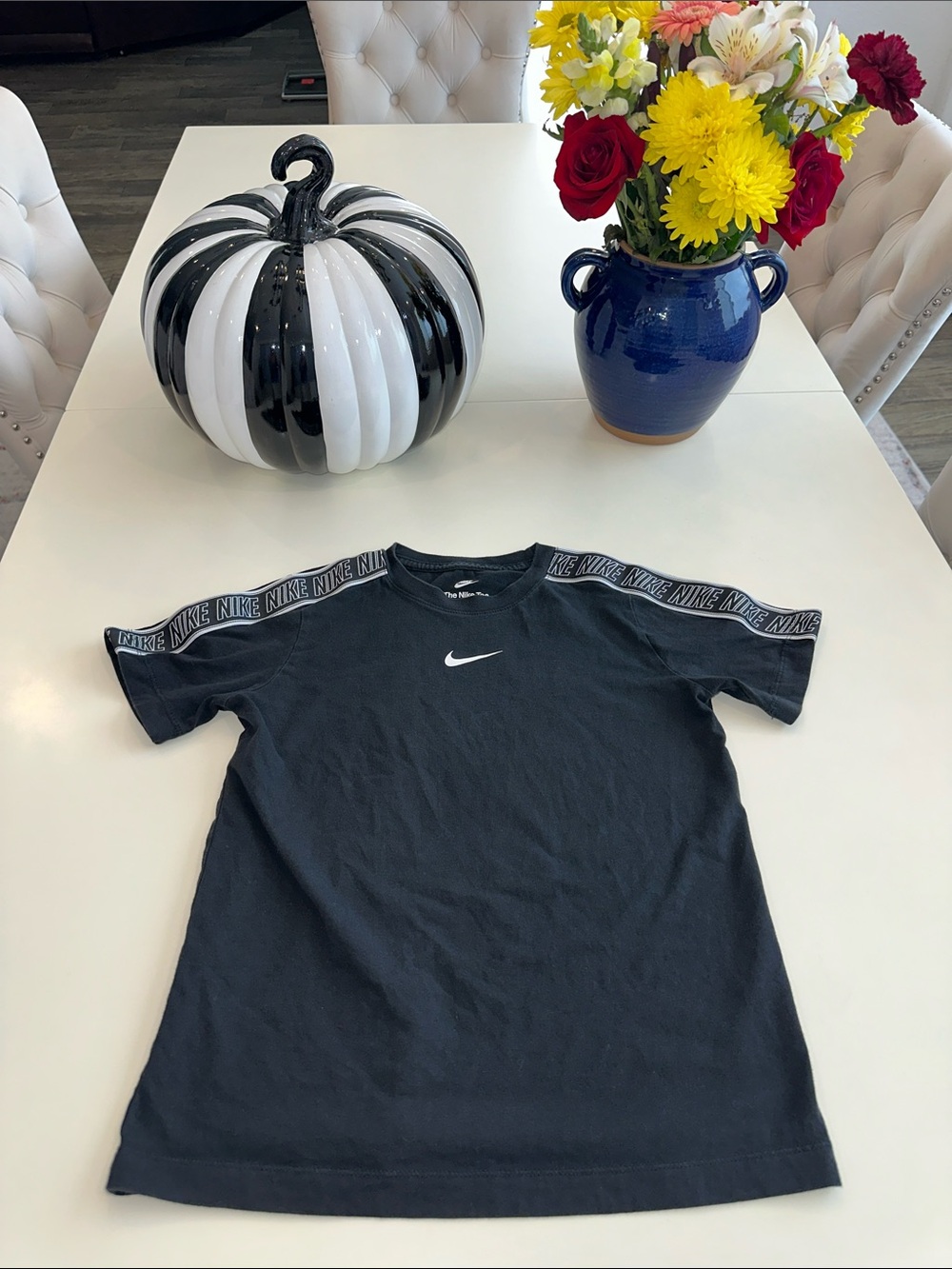 Nike Black Short-Sleeve Logo T-Shirt